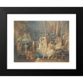 thumbnail image 2 of Amadeo Preziosi 18x14 Black Modern Framed Museum Art Print Titled - In the Hammam (1854), 2 of 5