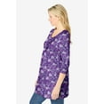 thumbnail image 3 of Woman Within Plus Size V-Neck Pintucked Tunic, 3 of 6