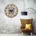 thumbnail image 5 of IMMEKEY Vintage Rustic Wall Clock, Silent Wooden Dial Lavender Timer Clock, 5 of 5