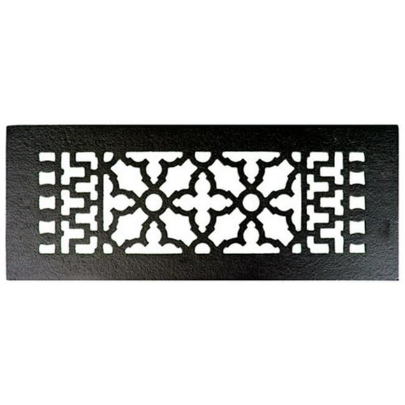 Acorn GR7BG 12" x 4" Grille Décorative en Fonte - Fer Noir