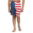 thumbnail image 5 of North 15 Boy's USA American Flag Microfiber Swim Trunk Boardshorts with Cargo Pokcet-7110B-Prt 8-14-16, 5 of 7