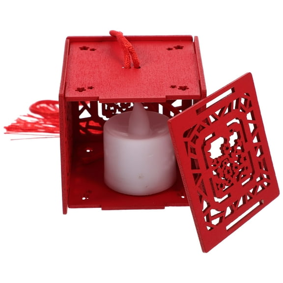 1 Set of DIY Chinese New Year Lantern Hanging Wooden New Year Lantern Material