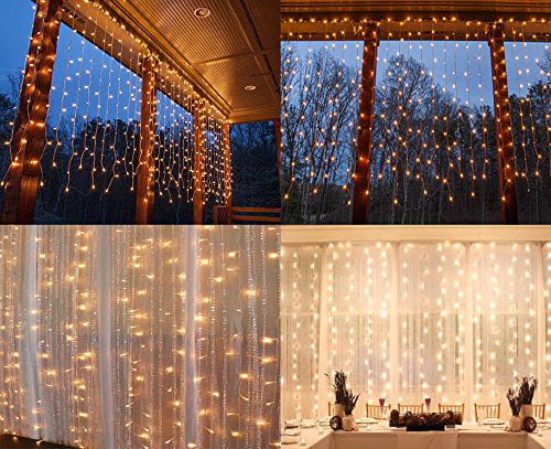 twinkle lights curtain