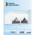 thumbnail image 2 of Riedhoff 10x20 ft Pop up Canopy Tent Outdoor Canopy,With 6 Sidewalls & Portable Roller Bag,White, 2 of 7