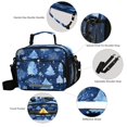 thumbnail image 4 of 6L Leakproof Lunch Tote with Thermal Lining Lunch Bag Picnic Cooler Bag Watercolor Winter Trees Pattern, 4 of 9