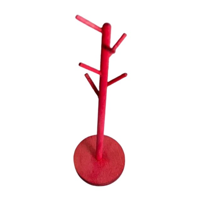 Perchero en Miniatura para 1:6, Modelo de Escena DIY, Accesorios de Decoración para en Miniatura para Decoración para Rojo Macarena Perchero de casa de muñecas
