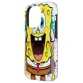 thumbnail image 2 of Funda para iPhone 14 Pro con diseño de Bob Esponja y salpicaduras de pintura, 2 of 3
