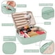 thumbnail image 4 of Queboom Neceser de viaje para maquillaje, neceser de maquillaje, neceser para mujeres y hombres (verde), 4 of 5