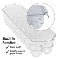 thumbnail image 3 of Kitchen Details Clear BPA Free Plastic Stackable Egg Crate with Lid, 3 of 8
