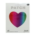 thumbnail image 3 of Gwen Studios Embroidered Rainbow Heart Iron-on Patch Applique, 3" x 3", 3 of 6