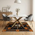 thumbnail image 3 of ODIKA 5'x7' Washable Area Rug Easy Care, Non-Shedding, Pet Friendly, Horror Skull Vintage Spooky Halloween Witchy Witch Ghost Gothic Refined for Small Living Room, Bedroom, 3 of 7