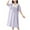 Purple, variant on Cethrio Girls Cotton Nightgowns, Short Sleeve Summer Comfy Ruffled Sleep Dresses Pink Size 4-17T