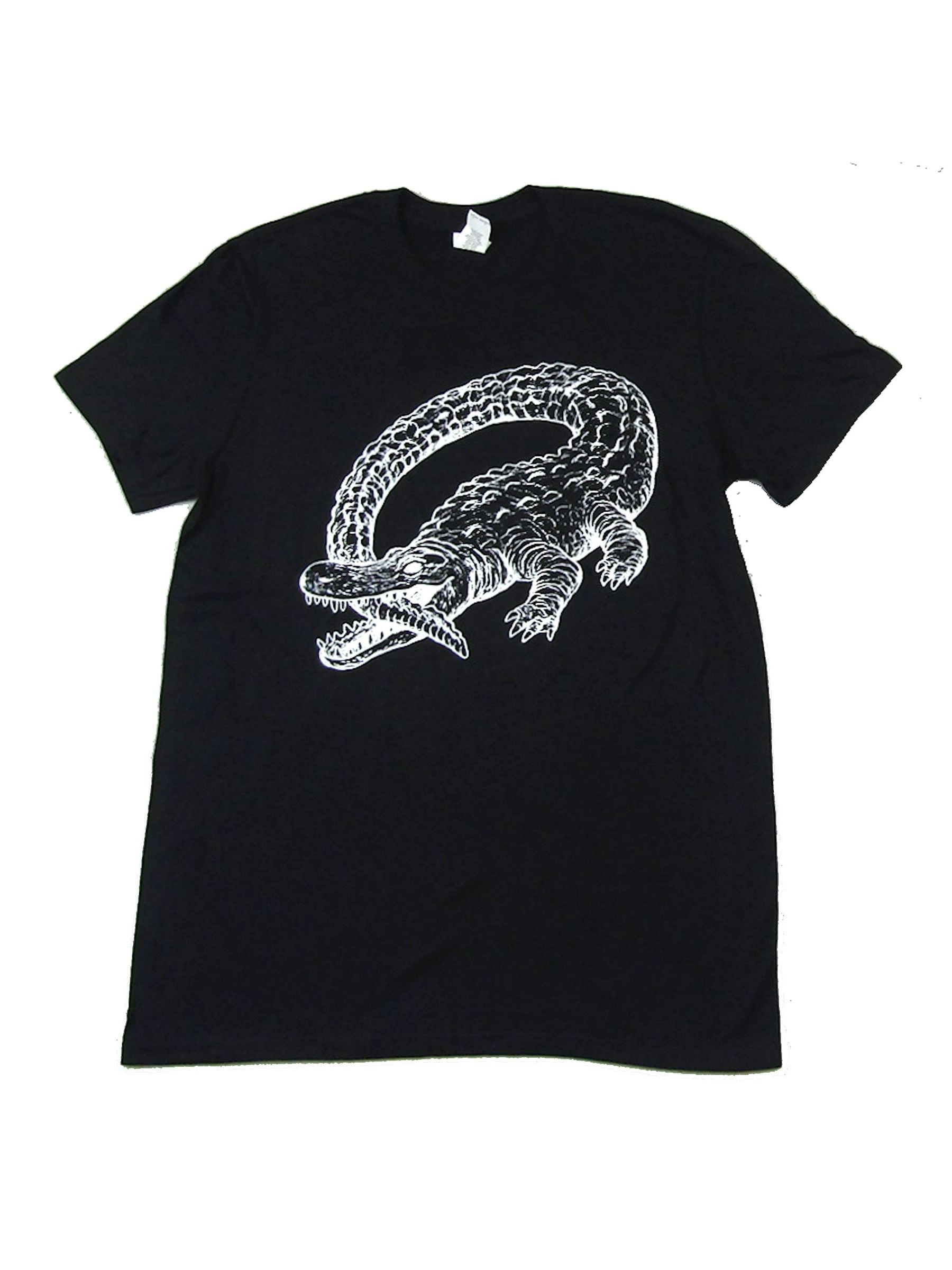 3dRose Susans Zoo Crew Animal T-Shirts Alligator Head on Sand