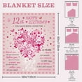 thumbnail image 3 of Gresahom 12 Years Old Girl Gift Ideas, Gifts For 12 Year Old Girl, 12 Year Old Girl Gifts, Birthday Gifts For 12 Year Old Girls, Children's Day Gifts, 12th Birthday Throw Blanket For Girls(50"x60"), 3 of 7