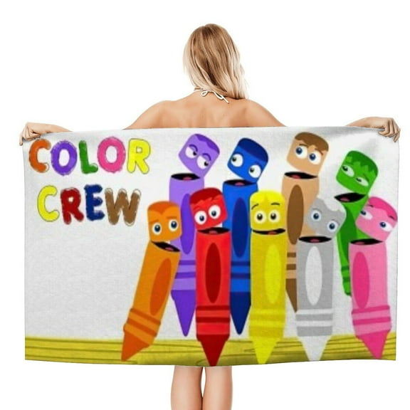 Babyfirst color crew Gifts Beach Towel for Women Girl Birthday Inspired Fan Bath Outdoor Music Lover