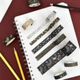 thumbnail image 6 of Wrapables Decorative Gold Foil Washi Tape Box Set for Arts & Crafts, Scrapbooking, Stationery, Diary (10 Rolls), Midnight, 6 of 7