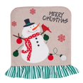 thumbnail image 1 of Christmas Chair Cover Linen Festival Decorative Chair Protector Chair Back Cover, 1 of 10