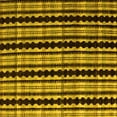 thumbnail image 1 of Ahgly Company Machine Washable Indoor Square Abstract Yellow Modern Area Rugs, 5' Square, 1 of 4