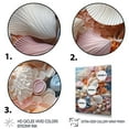 thumbnail image 3 of Designart "Serenity Pastoral White Seashells" Animals Floater Framed Wall Art Print, 3 of 7