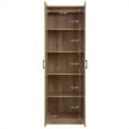 thumbnail image 5 of 24 in. W x 71 in. H x 12 in. D 4-Shelf Wood Freestanding Cabinet in Light Oak, 5 of 8