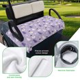 thumbnail image 5 of Golf Cart Seat Covers for 2 Seater,Purple Christmas Snowman Microfiber Cart Seat Towel Blanket,Winter Snowflakes Xmas Trees Absorbent Breathable Non Slip Bench Seats Protector for Golf Course 51"x31", 5 of 9