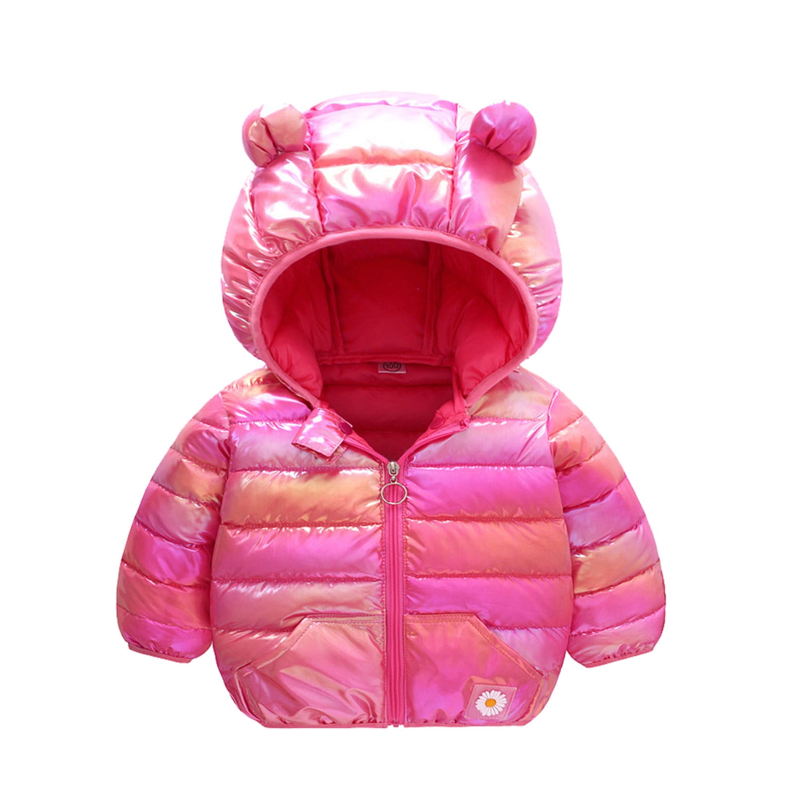 TAIAOJING Baby Girls Jacket Hooded Sleeve Boys Outfits Long Cartoon
