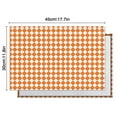 thumbnail image 5 of Orange and White Diamond Pattern Summer Placemats Table Placemats Set Of 6-Linen Kitchen Washable Placemats Table Mats 11.8"x17.7" Non-Slip Heat Resistant, 5 of 5