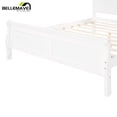 thumbnail image 6 of Queen Size Bed Frame with Headboard and Footboard, Kids Platform Bed Frame Queen Size, Modern Platform Bed Frame for Kids, Girls, Boys(White), 6 of 11