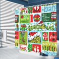 Grinch Merry Christmas Shower Curtains for Bathroom 72 x 72 Inches with ...
