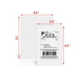 thumbnail image 3 of SJPACK Half Sheet Self Adhesive Shipping Labels for Laser and Inkjet Printers, White, Pack of 2000 Labels, 3 of 4