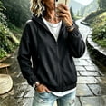 thumbnail image 2 of PBFRDSJ Women's Lightweight Rain Jacket Comfortable Stretch Hooded Zip Up Jacket with Pockets for Hiking Travel Outdoor Sizes S-2XL, 2 of 9