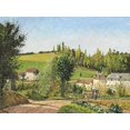 thumbnail image 2 of Pissarro, Camille 24x19 White Modern Wood Framed Museum Art Print Titled - Hamlet around Pontoise, 2 of 4