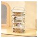 thumbnail image 1 of Caja organizadora de joyas de plástico transparente con asa for pendientes, anillos, collares y pulseras, 1 of 7