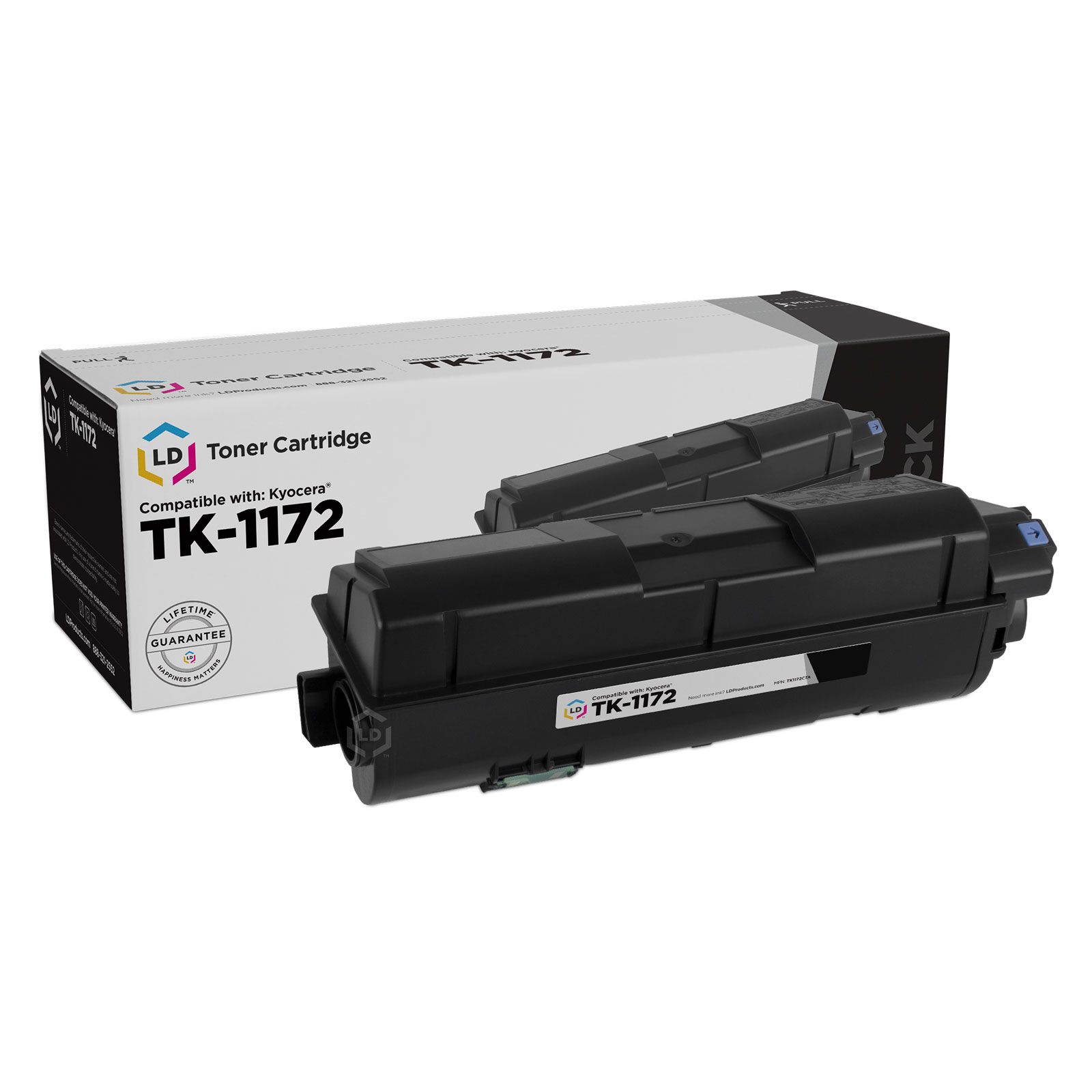 LD Compatible Replacement for Kyocera TK-1172 (1T02S50US0) Pack of 5 Black Laser Toner Cartridges for use in M2040dn, M2540d, M2540dw & M2640idw - image 2 of 2