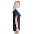 thumbnail image 4 of Jerzees Ladies' 4.5 oz. TRI-BLEND Varsity V-Neck T-Shirt - 602WVR, 4 of 4