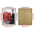 thumbnail image 2 of AmPm 11x14 Picture Frames Rustic Barn Wood for Wall Mounting Weathered Brown Frame Set, 4 Pack, 2 of 8