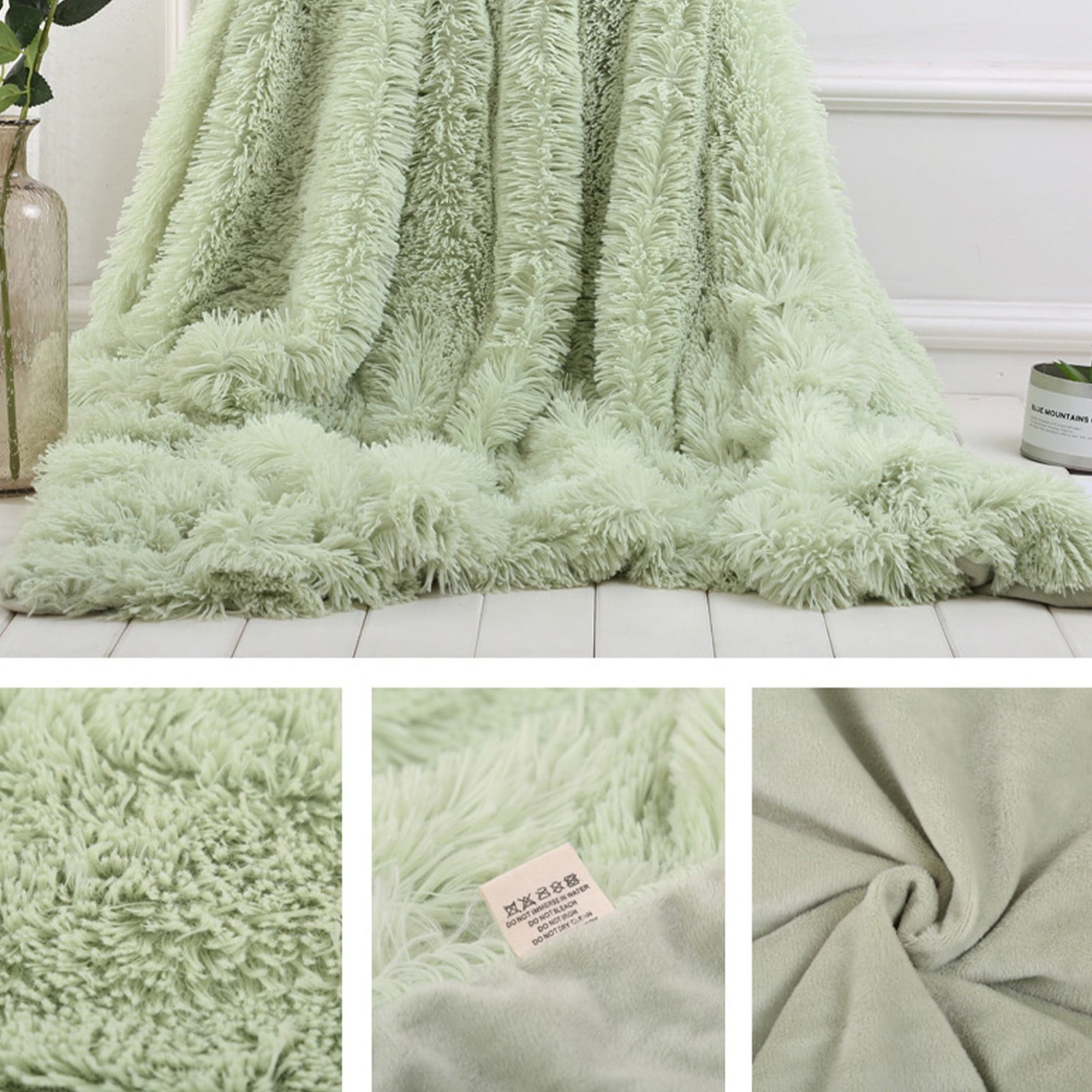 Home Decor Clearance Under 5 Soft Warm Shaggy Faux Throw Blanket Sofa Double Bed Blanket JE350 Walmart