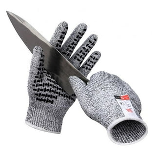 Dowellife Large Grey Cut Resistant Glove, Food Grade Stainless Steel Mesh Metal Glove, Knife Cutting Glove for Butcher, Oyster Shucking Kitchen