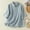 (Fashion 6)Blue, variant on Women's Embroidered Lace Trim V Neck Shirts Summer Solid Color 3/4 Sleeve Loose Tops Lightweight Comfort Blouse