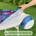 thumbnail image 5 of Colorful Tie Dye Mandala Pattern Round Fitted Tablecloth with Elastic Edge,Dining Table Cover Waterproof,Outdoor Round Tablecloth for Camping,Dining,Indoor and Outdoor, 5 of 7