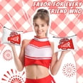 thumbnail image 3 of Bolsa de maquillaje Cosblank Cheer Teams Canvas, 20 unidades, color rojo, 3 of 6