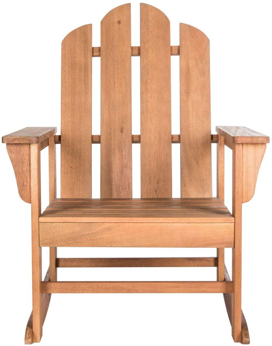 safavieh teak set on Safavieh Outdoor Collection Moreno Teak Brown Rocking Chair Walmart Com Walmart Com