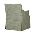 thumbnail image 6 of Dining Chairs London Upholstered Skirted Dining Arm Chair with Hidden Casters Grey,Dining Room Seating, 6 of 10
