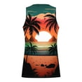 thumbnail image 3 of Bufgaceh Mens Sleeveless Tank Tops Casual 3D Hawaiian Graphic Tees Workout Gym Shirts Palm Tree Vintage Style T-Shirt, 3 of 4