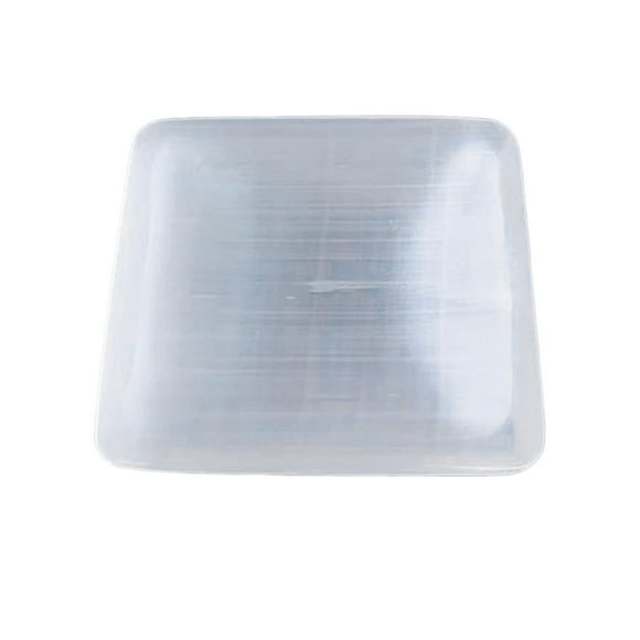 Bunblic Plaque de Chargement en Sélénite, Bol en Sélénite, Cadeau, Contenant de Rangement Poli Station de Chargement en Cristal Ornement Décoratif de Bureau 10 cm X 10 cm