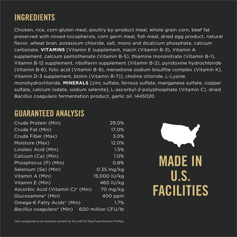 Pedigree pro ingredients hotsell