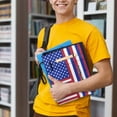 thumbnail image 5 of HELLHERO Book Cover Sleeve Pouch with Lightweight Polyester Book Cover with Washable for Hardcover Notebook Journal Textbooks Holder Protector Wrap Bag， US Flag Design, 5 of 7