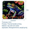 thumbnail image 5 of Frog Desk Pad Mouse Mat Gaming Mouse Pad | Square 8.3x9.8 Inch Non-Slip Rubber Bottom Printed Suitable for Office and Gaming, 5 of 6
