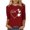 Wine, variant on Levmjia Women's Canada Day Shirt Maple Leaf Heart Graphic Tee 3/4 Sleeve Crew Neck Patriotic Top Anniversary Gift