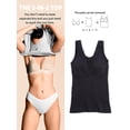 thumbnail image 2 of Women's Seamless Camisole Tank Top Wide Strap Vest Tummy Control Waist Undershirt Elastic S To 2X, 2 of 5